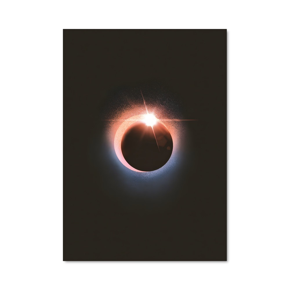 Poster magnifique éclipse lunaire
